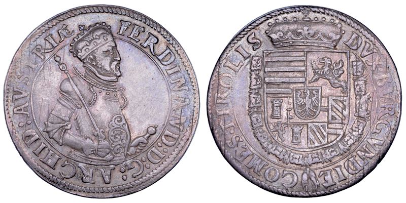 AUSTRIA. FERDINAND, 1564-1595. Taler. Hall.  - Auction Numismatics - Cambi Casa d'Aste