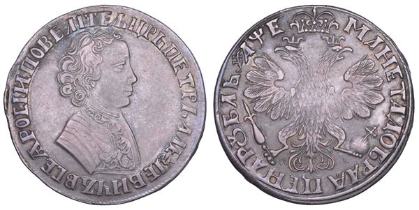 RUSSIA. PETR I, 1682-1725. Rublo 1705.