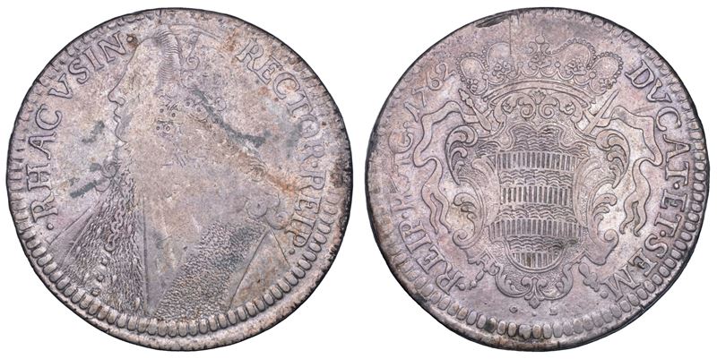RAGUSA. REPUBBLICA, 1358-1808. Tallero Rettorale 1762.  - Asta Numismatica - Cambi Casa d'Aste