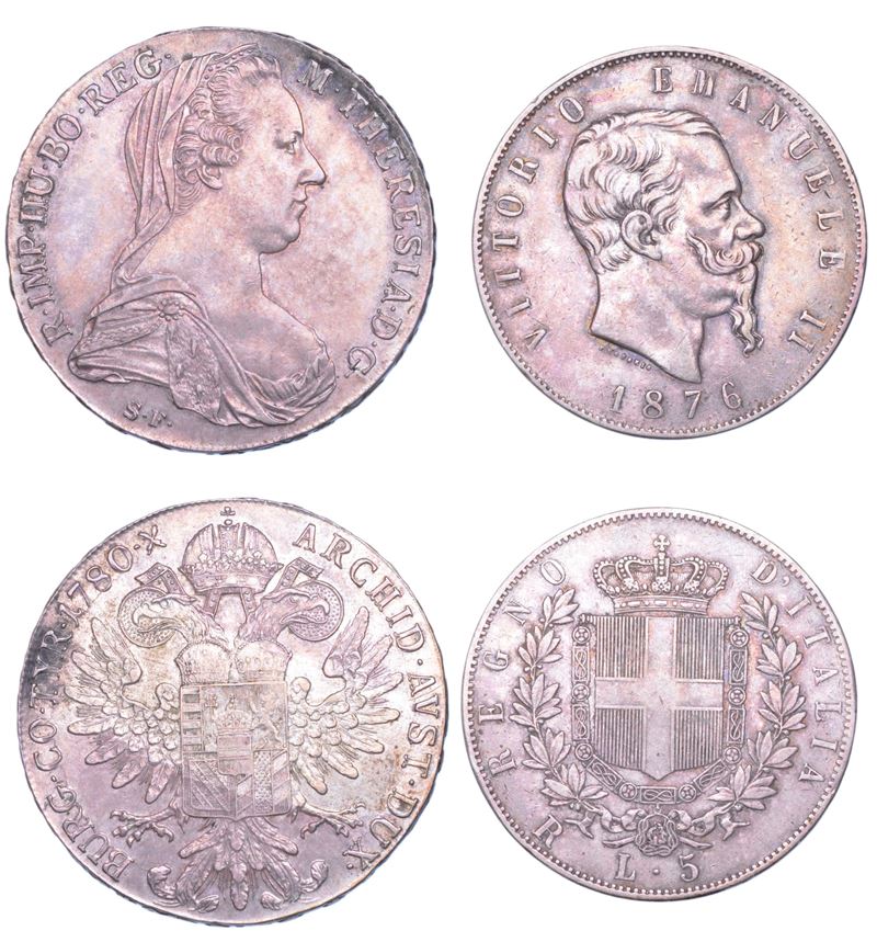 REGNO D’ITALIA. Lotto di due monete.  - Auction Light Numismatics - Cambi Casa d'Aste