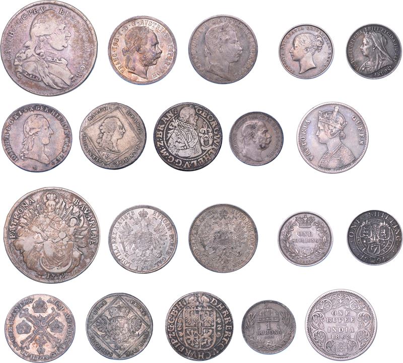 STATI VARI. Lotto di dieci monete.  - Auction Light Numismatics - Cambi Casa d'Aste