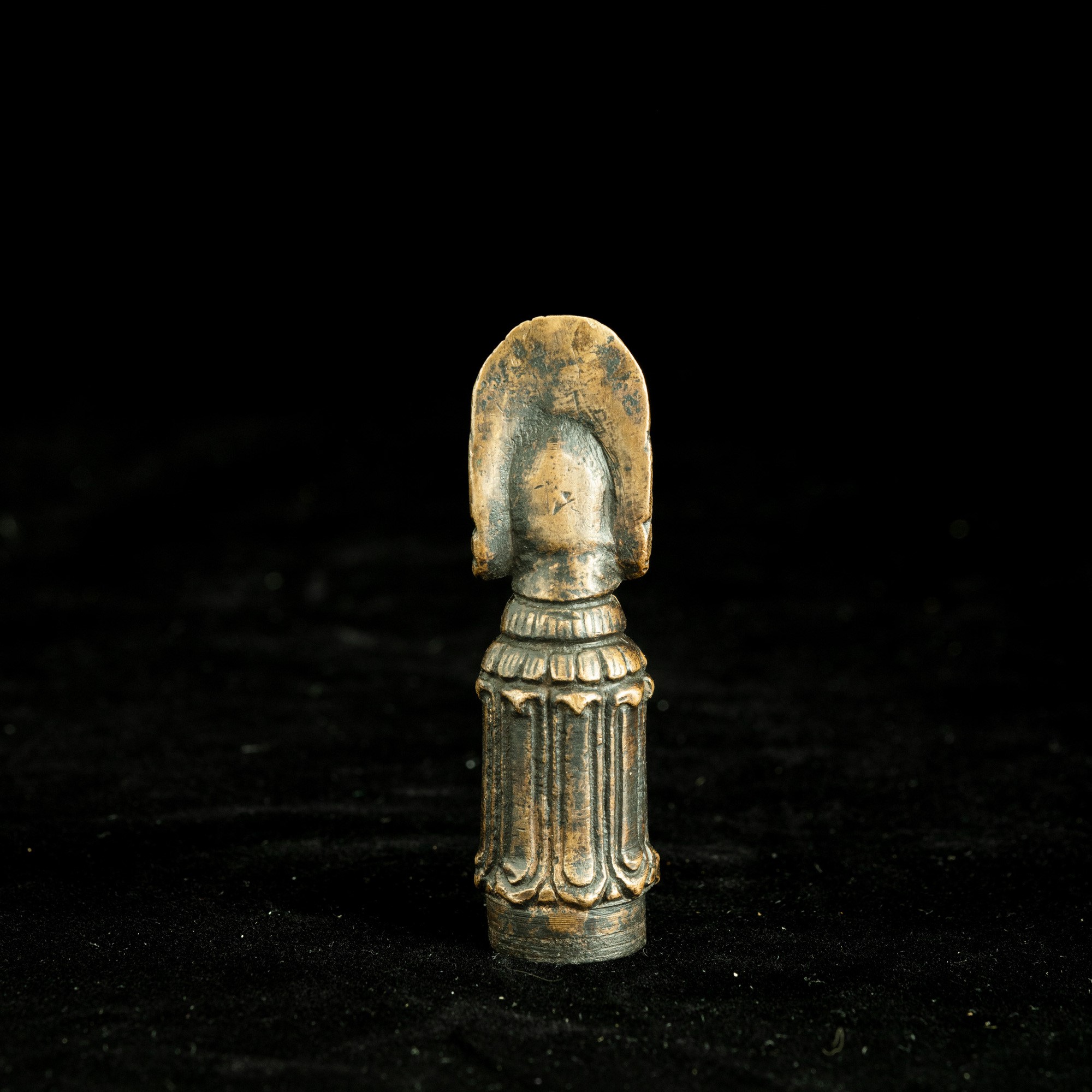 Phurba in bronzo raffigurante Mahakala, Tibet, XIX secolo