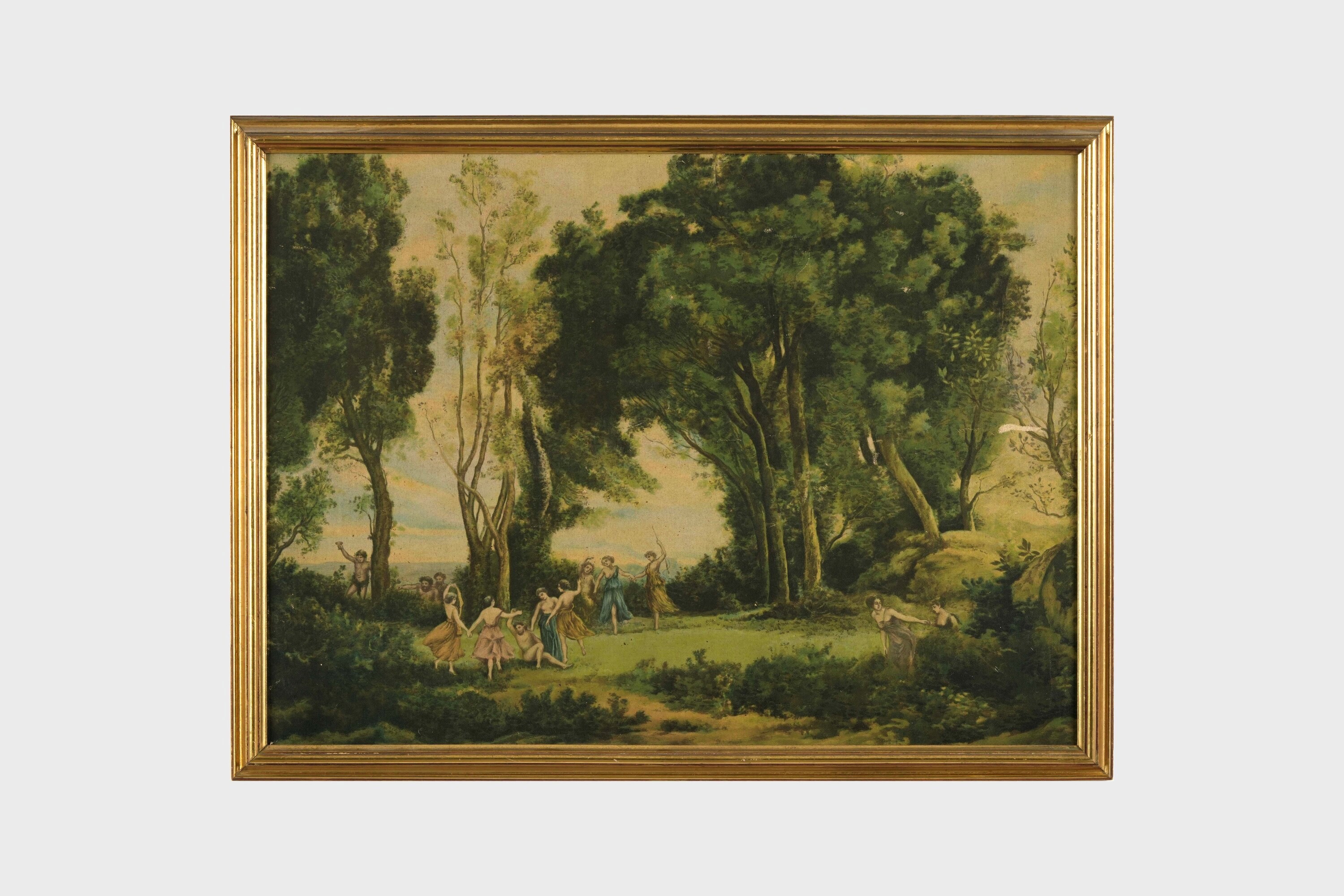 Veduta di città / Paesaggio con figure classiche