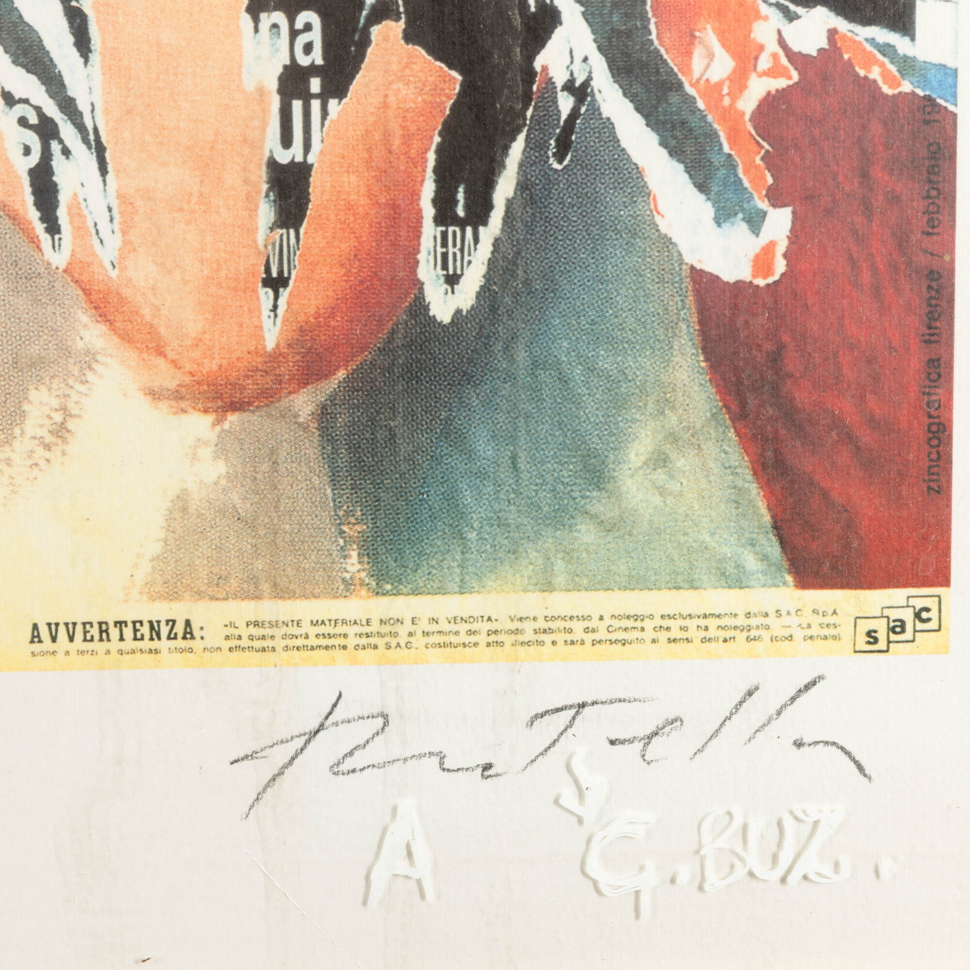 Mimmo Rotella - La gatta sul tetto che scotta, seridecollage