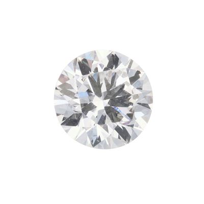 Diamante Taglio Brillante di Ct 3.21, Colore F, Caratteristiche Interne Si1, Fluorescenza Nulla
