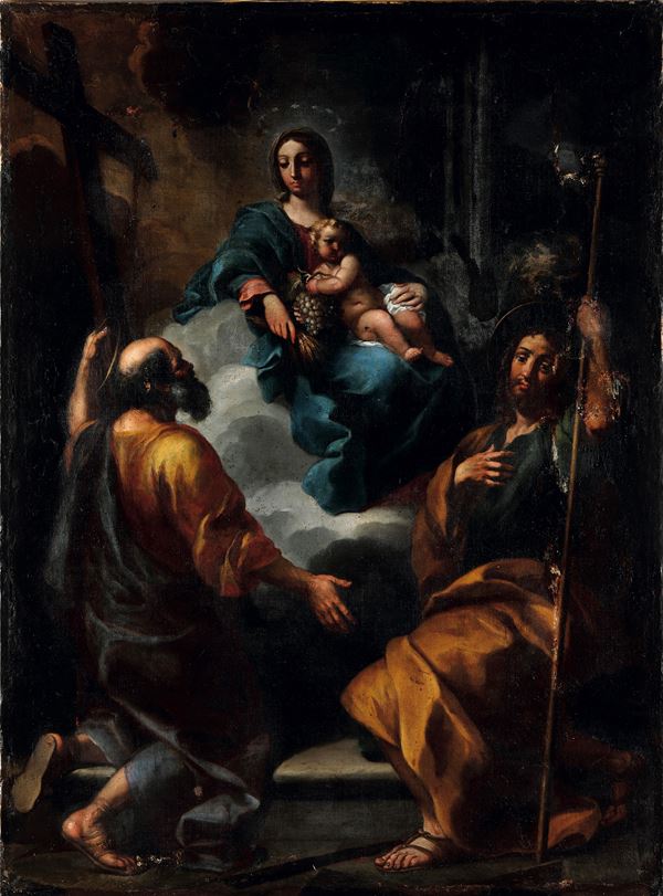 Madonna col Bambino in gloria tra San Pietro e San Giovanni Battista