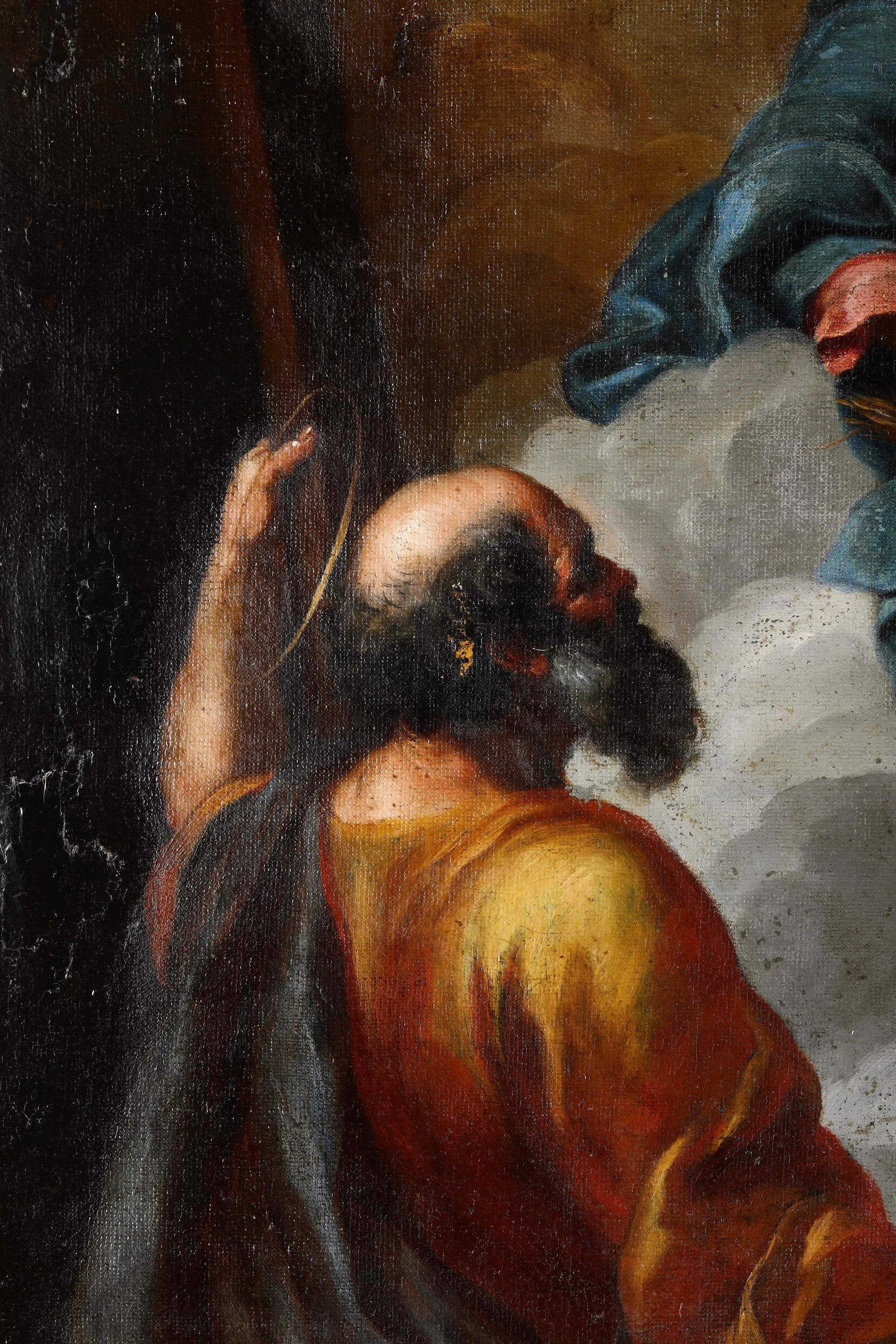 Carlo Maratta - Madonna col Bambino in gloria tra San Pietro e San Giovanni Battista