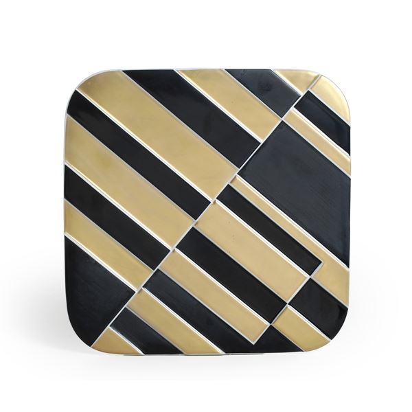 Targa centrotavola. Germania. Manifattura Rosenthal, edizione 1974. Design di Fruhtrunk.