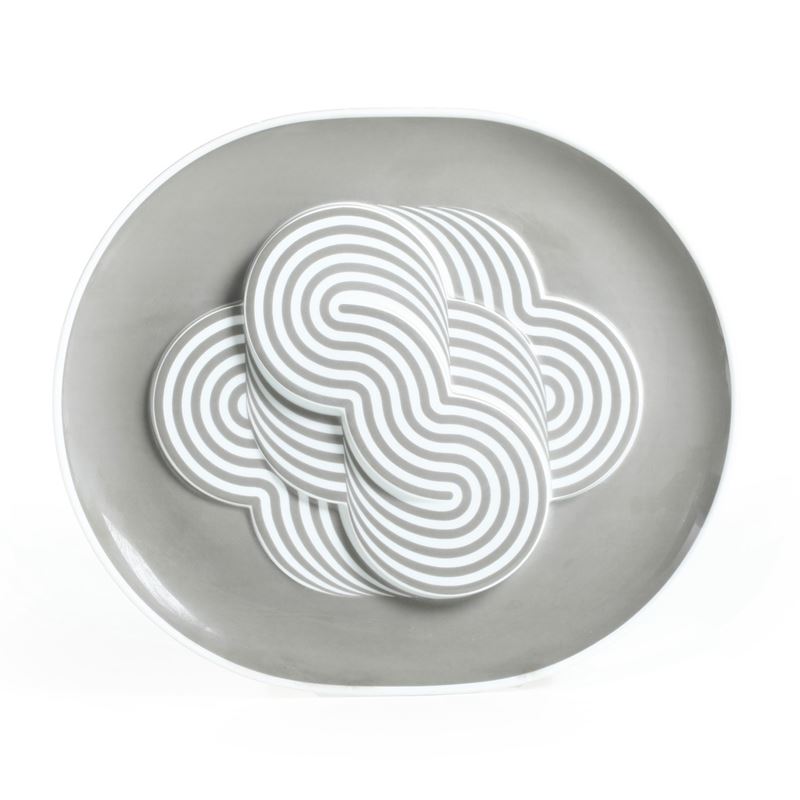 Piatto scultura. Germania, manifattura Rosenthal, 1972. Design di Natale Sapone.