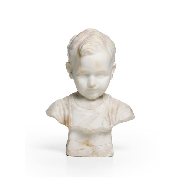 Ildebrando Bastiani (1867-?) Busto di fanciullo