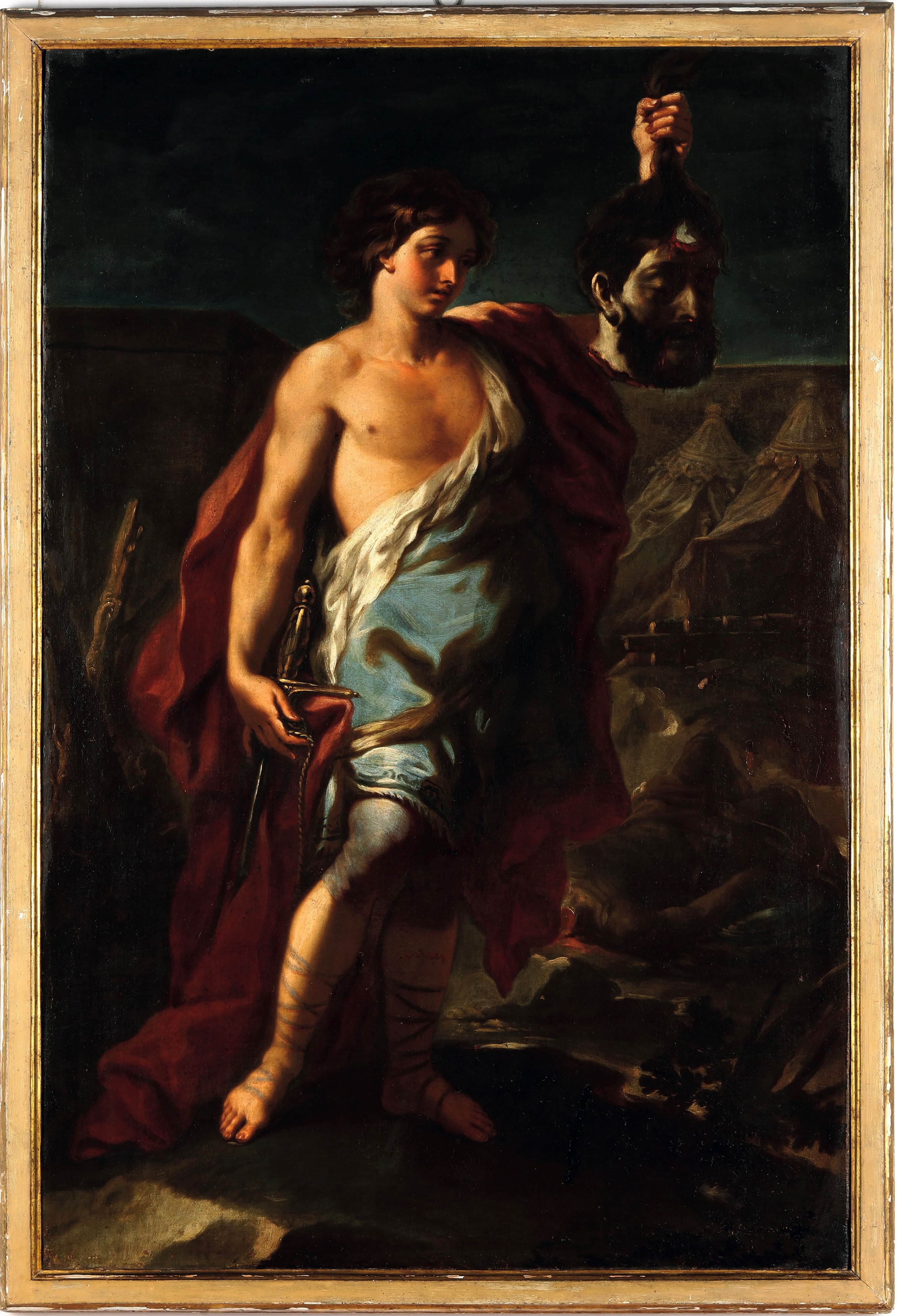 Paolo De Matteis Bottega di - Davide con la testa di Golia, olio su tela