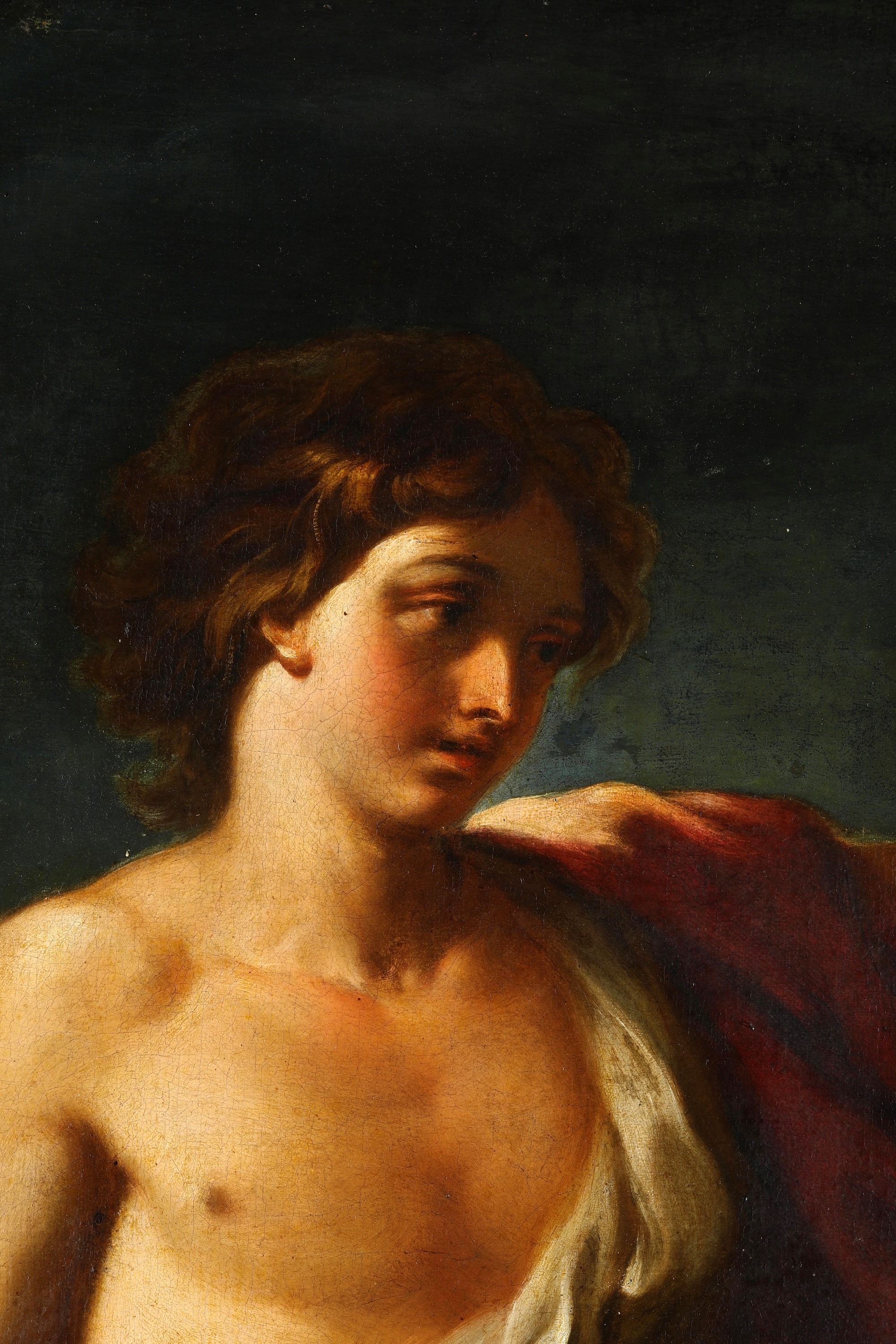 Paolo De Matteis Bottega di - Davide con la testa di Golia, olio su tela