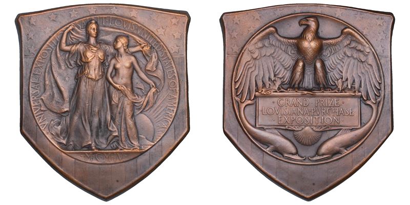 STATI UNITI - LOUISIANA PURCHASE EXIBITION 1904. Medaglia 1904.  - Asta Numismatica - Cambi Casa d'Aste