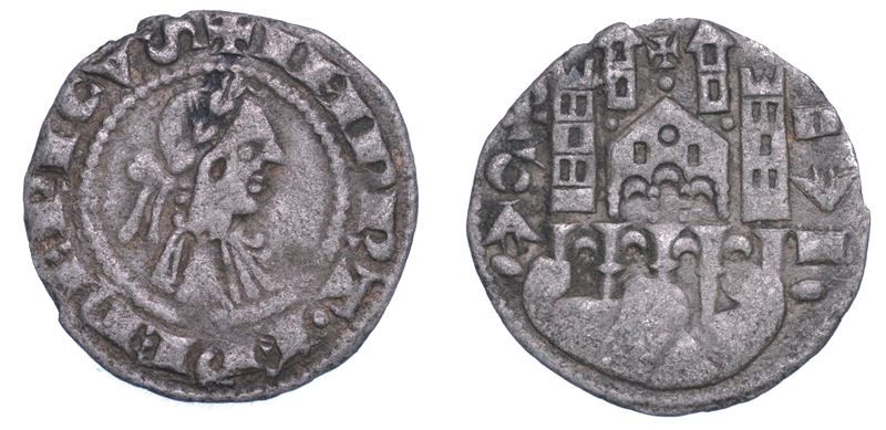 BERGAMO. COMUNE, A NOME DI FEDERICO II, 1194-1250.,   Denaro planeto, anni 1265-1270.  - Auction Light Numismatics - Cambi Casa d'Aste