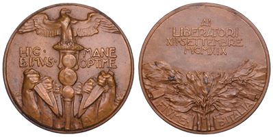 Regno d’Italia, Medaglia in bronzo commemorativa della Presa di Fiume, 12 settembre 1919