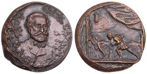 GIUSEPPE VERDI, 1813-1901. Medaglia in bronzo 1901.