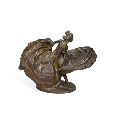 Ballerina di flamenco in bronzo fuso e patinato