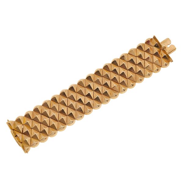 Gold tank bracelet. Hallmark 15VR (Weingrill)