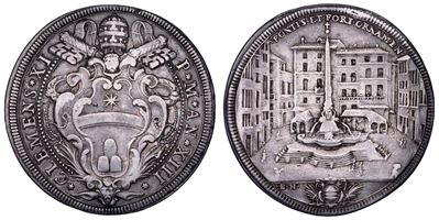 Clemente XI, Piastra A. XIII, Roma (1700-1721)