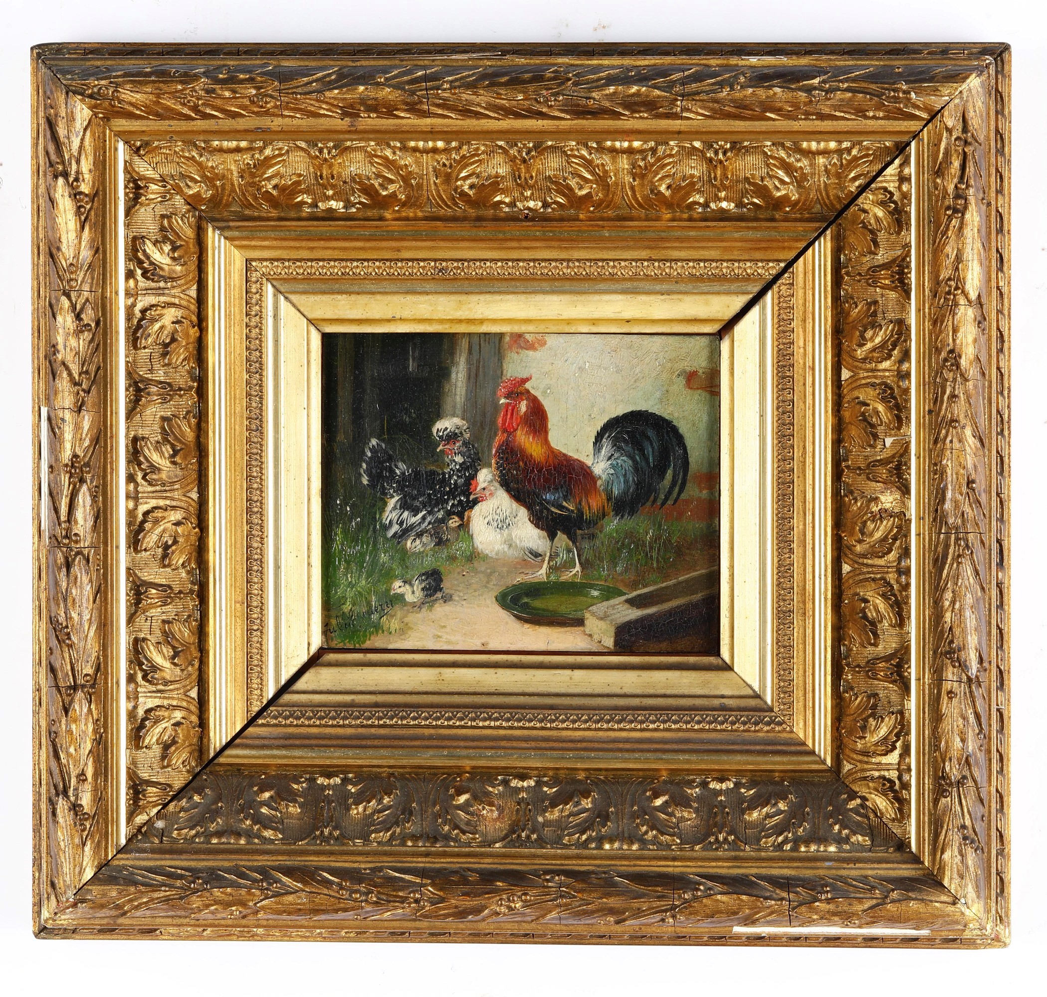 Julius Scheuerer - Anatre a Galline