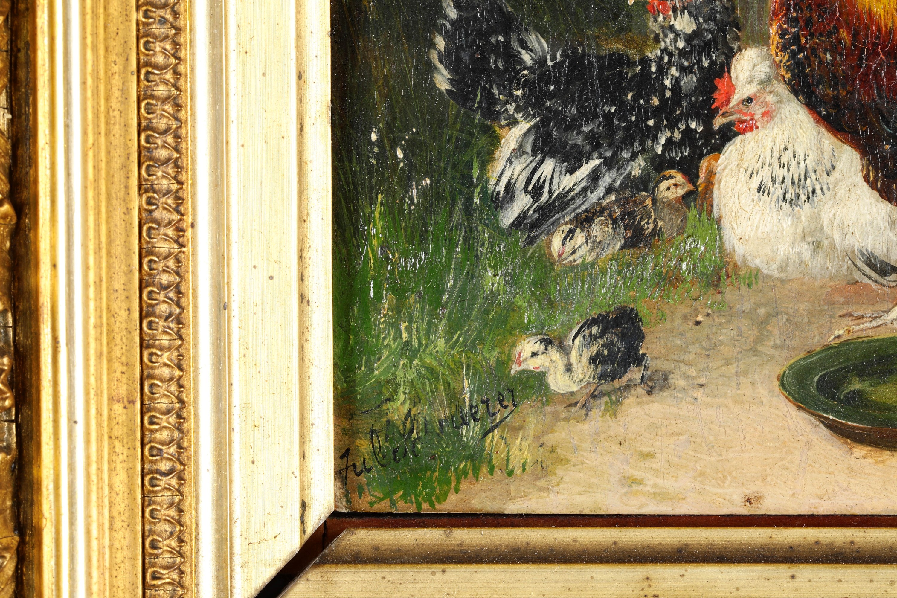 Julius Scheuerer - Anatre a Galline