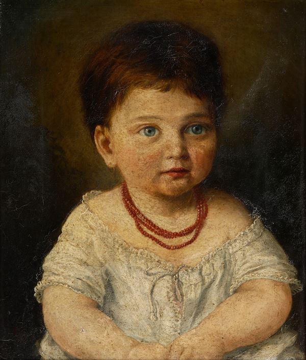 Pittore del XIX secolo Bambina