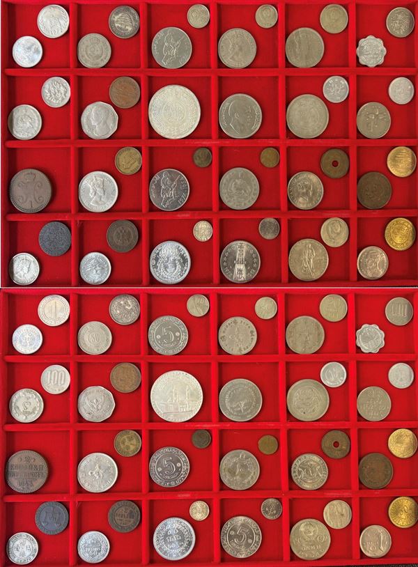 ASIA. Lotto di 45 monete.