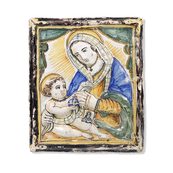 Targa devozionale  Lazio, Bagnoregio, datata 1755 