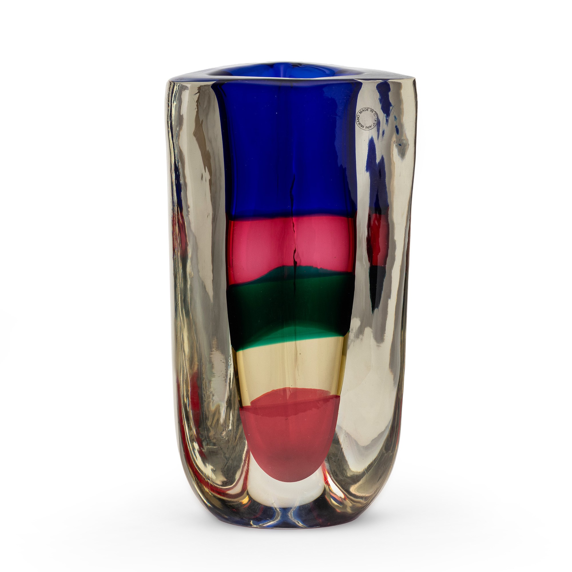 Fulvio Bianconi - Vaso “Fasce Sommerse” Venini, Murano (1991)