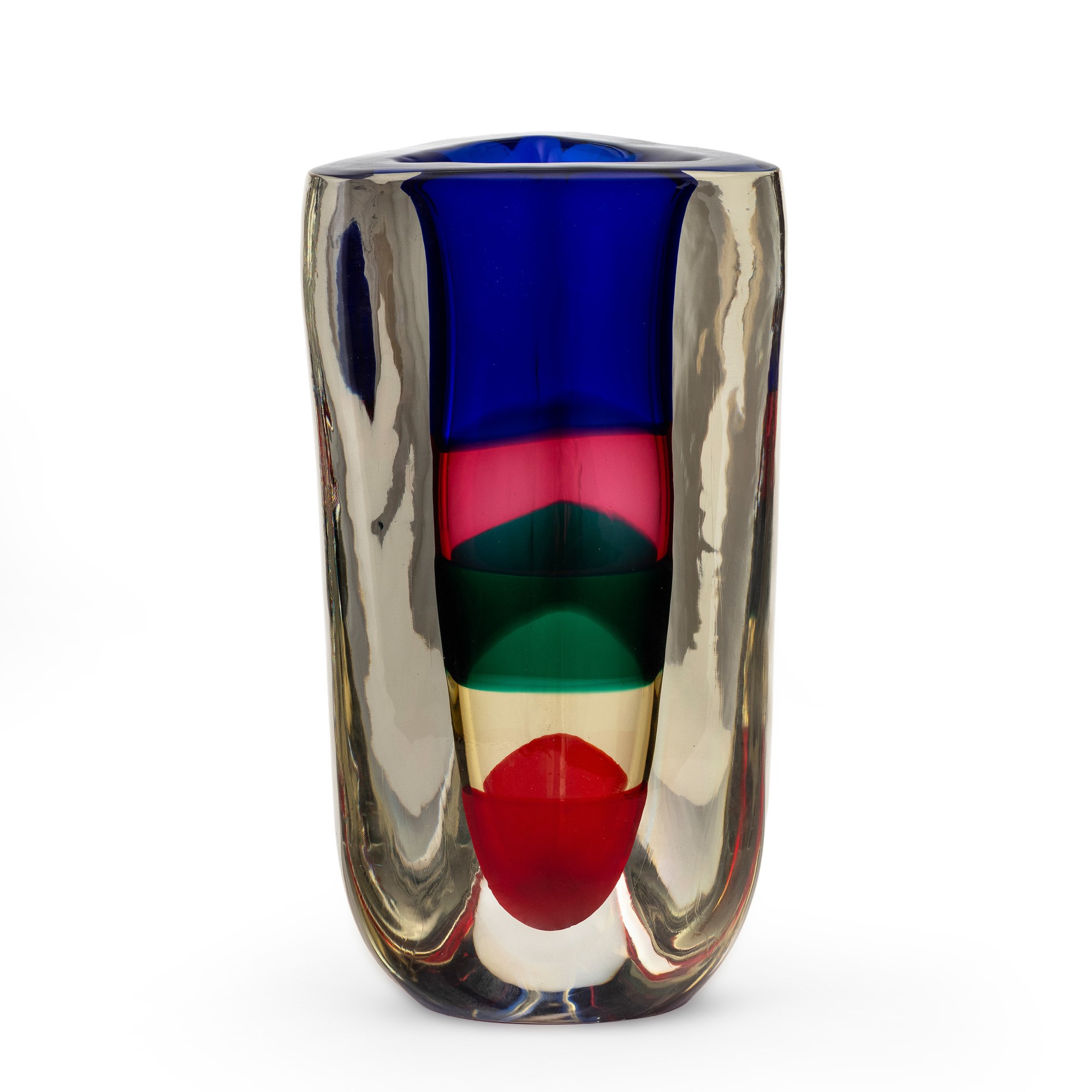Fulvio Bianconi - Vaso “Fasce Sommerse” Venini, Murano (1991)