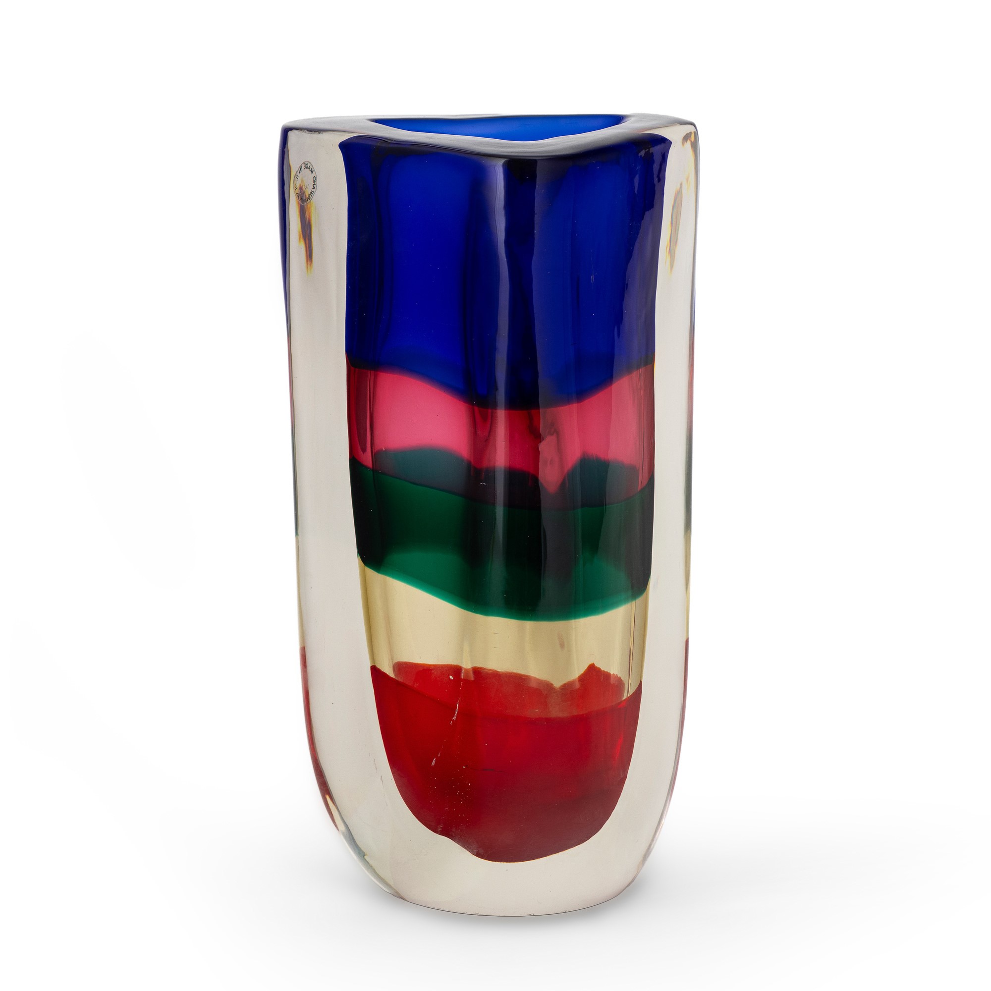 Fulvio Bianconi - Vaso “Fasce Sommerse” Venini, Murano (1991)