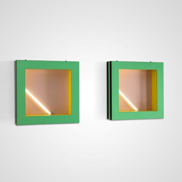 Due lampade da parete mod. Negresco