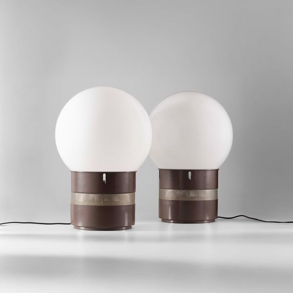 Due lampade da tavolo mod. Mezzo Oracolo
