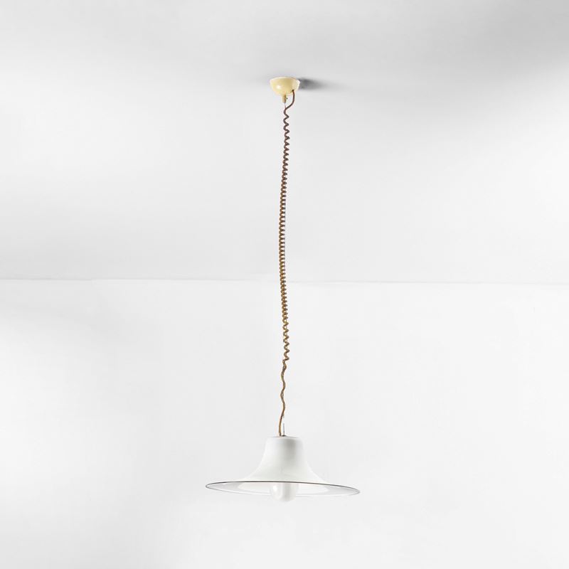 Giusto Toso : Lampada a sospensione  - Asta Arredi del XX secolo - Cambi Casa d'Aste