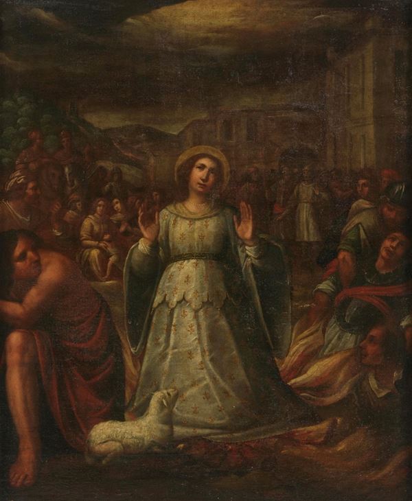 Scuola lombarda XVII secolo Sant’Agnese