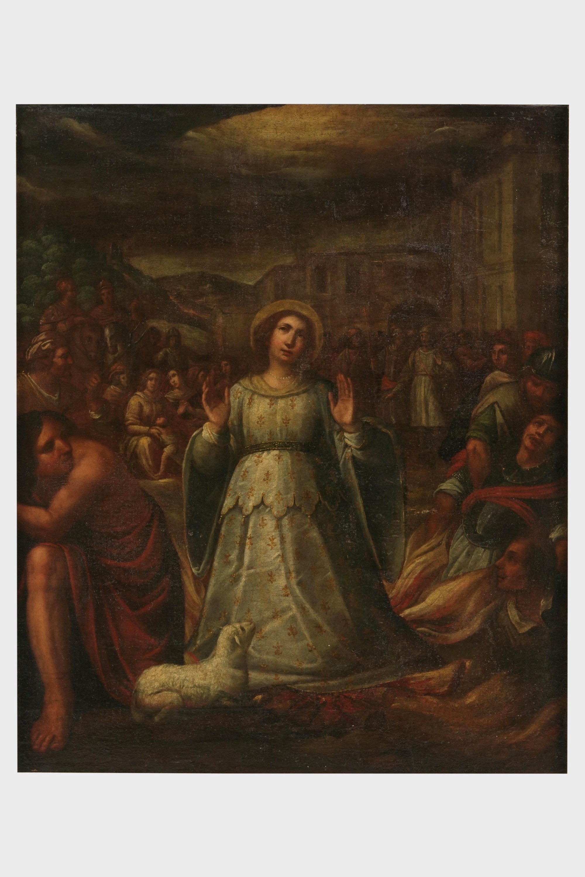 Scuola lombarda, Sant’Agnese, olio su tela (XVII secolo)