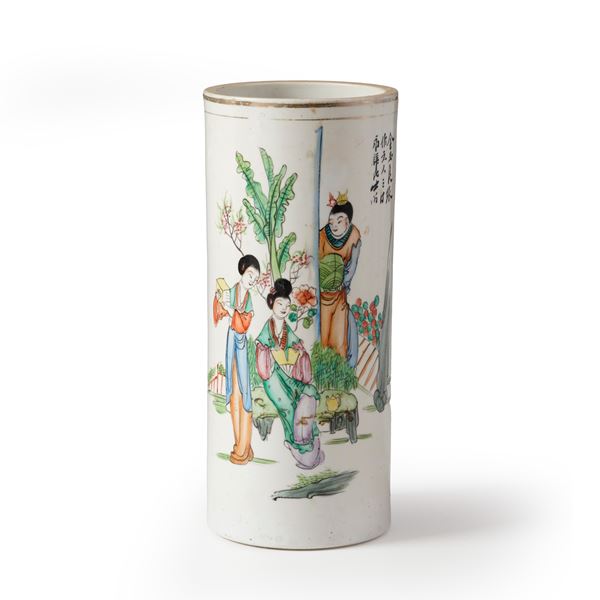 Vaso in porcellana. Cina XX secolo