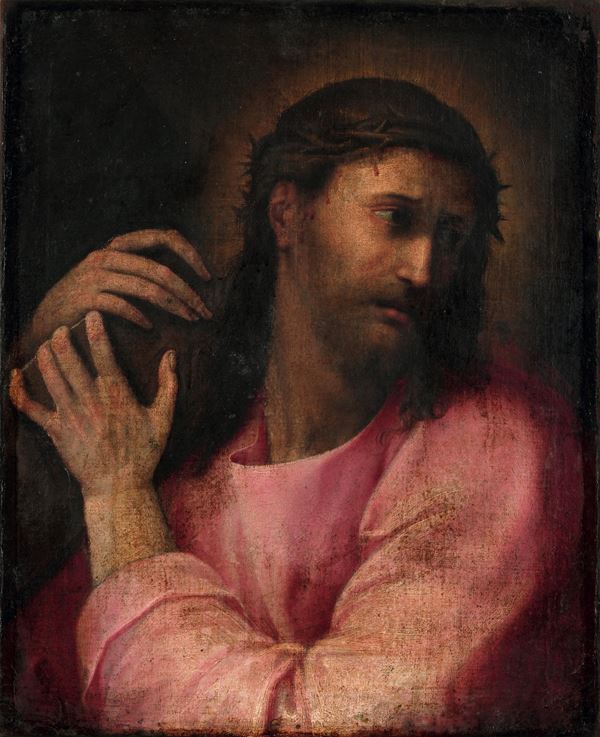 Scuola lombardo-veneta del XVI secolo Cristo portacroce