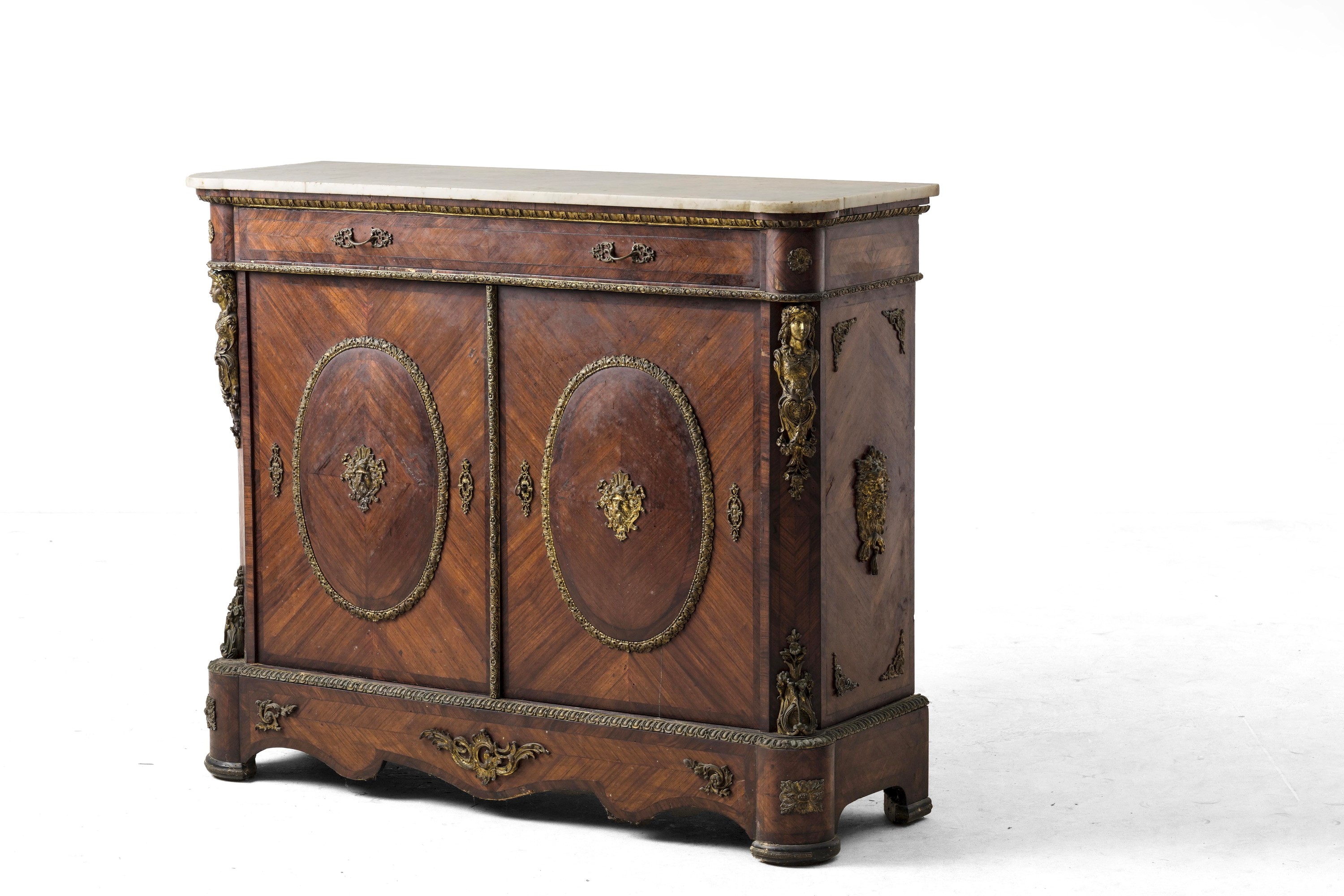 Credenza Napoleone III a Due Ante. XIX Secolo