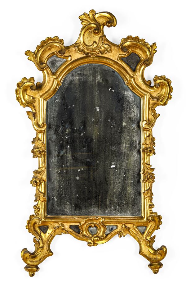 Cornice con specchio. Italia XVIII secolo