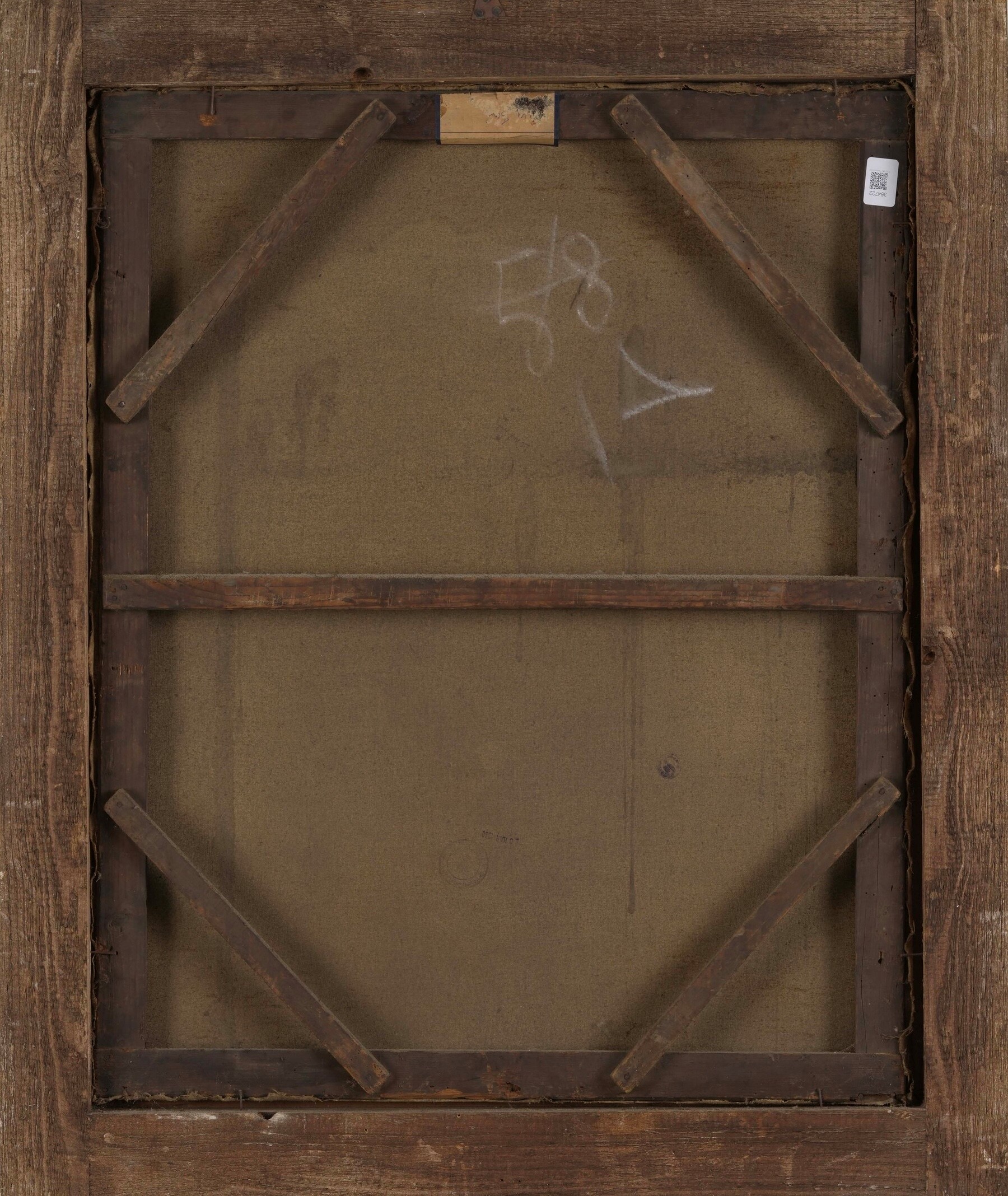 Scuola napoletana del XVIII secolo Ritratto di gentildonna che ricama