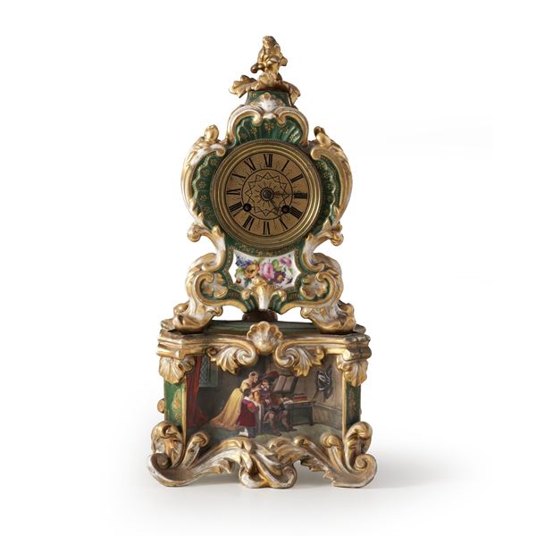 Orologio da tavolo in porcellana