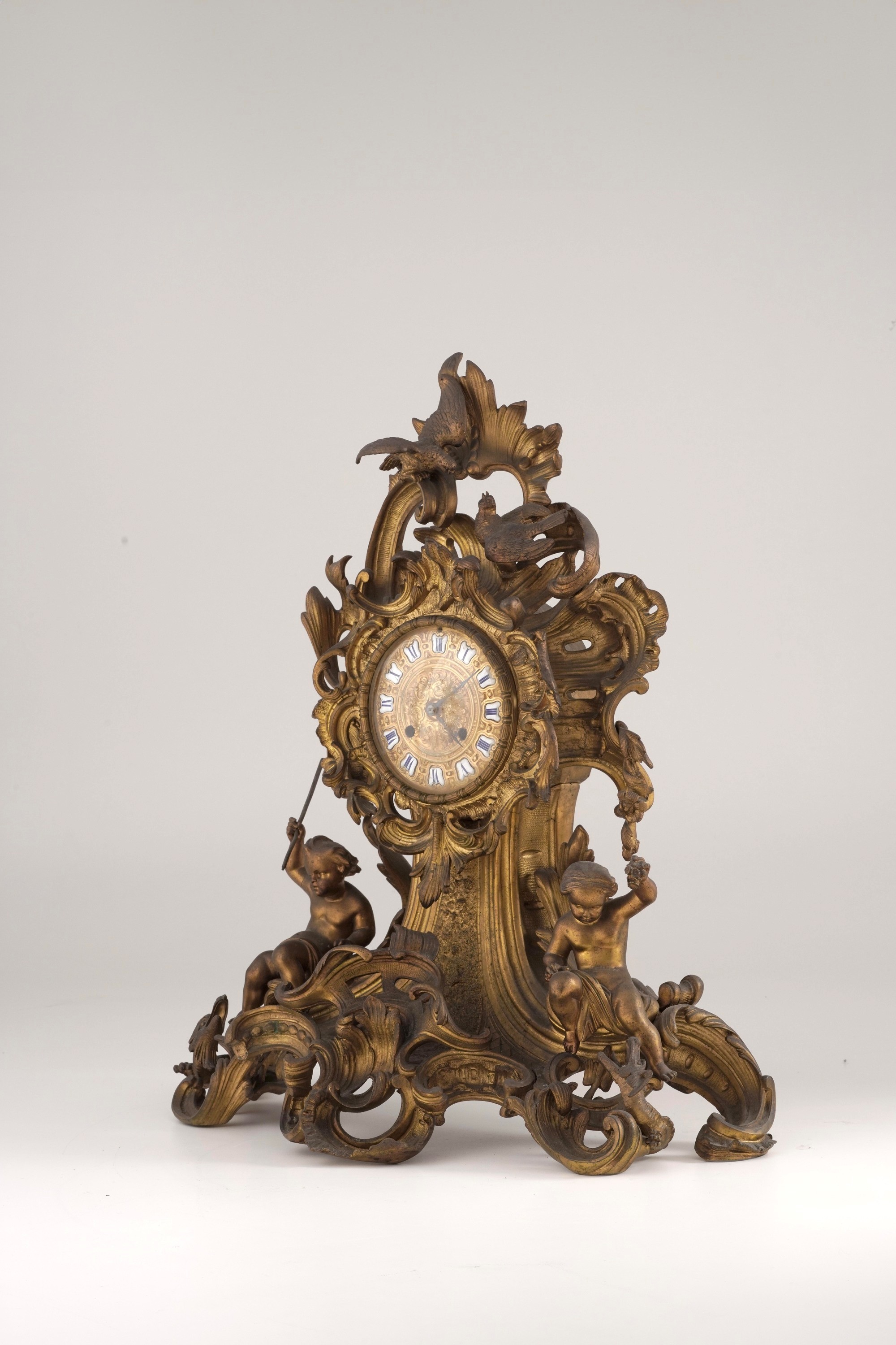Orologio da Tavolo in Bronzo Dorato. Inghilterra XIX-XX Secolo