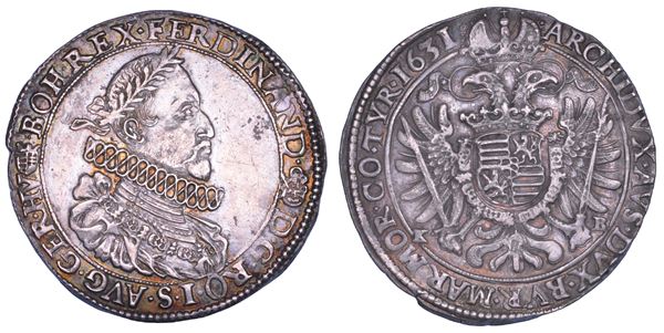 AUSTRIA. FERDINAND II, 1618-1637. Taler 1631. Kremnitz.