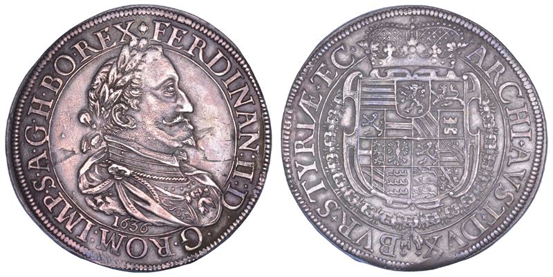 AUSTRIA. FERDINAND II, 1618-1637. Taler 1636. Graz.  - Asta Numismatica - Cambi Casa d'Aste