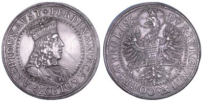 Ferdinand Karl d'Austria, Doppeltaler, 1646-1662, Hall