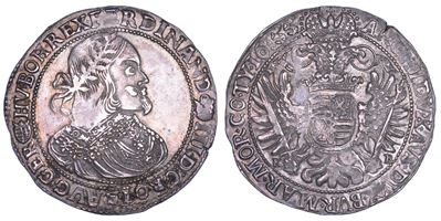 Austria, Ferdinand III, Taler del 1655, Kremnitz