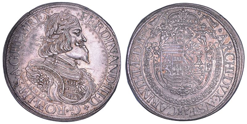 AUSTRIA. FERDINAND III, 1637-1657. Taler 1650. St. Veit.  - Auction Numismatics - Cambi Casa d'Aste
