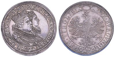 Austria, Leopold V, Doppeltaler, 1619-1632, Hall