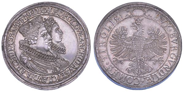 AUSTRIA. LEOPOLD V, 1619-1632. Doppeltaler. Hall.